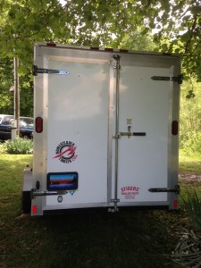 ​Here she is, the refrigerated veggie trailer, sitting outside my house in the shade.  In case you were wondering, it came with the air-brushed license plate and NRA sticker.